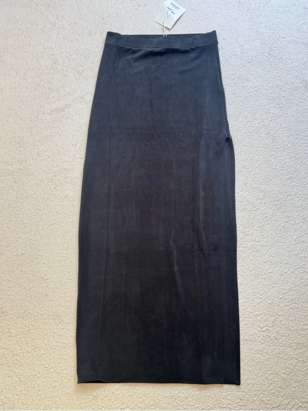 NWT Djerf Avenue Maxi Midnight Skirt Ash Slit Size XS $150 - Picture 4 of 11
